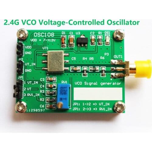 Low Cost Original 2.4GHz VCO RF Signal Generator Module RF Microwave VCO voltage controlled oscillator 2.4G