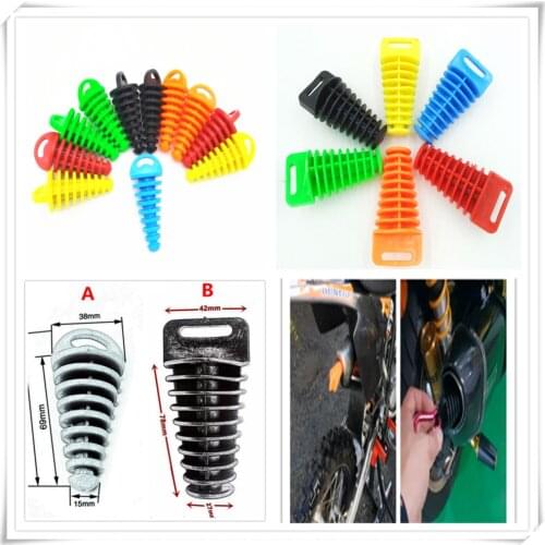 Motorcycle Exhaust Pipe Motocross Tail Plug Silencer Muffler Wash end for Kawasaki NINJA 650R ER6F ER6N VERSYS W800 SE Z750S