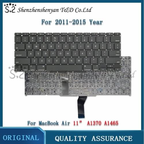 New A1370 A1465 France/German/Italy/Spain/Russian/Korea/UK/US Keyboard For Macbook Air 11" Keyboard MC968 2011-2015 year