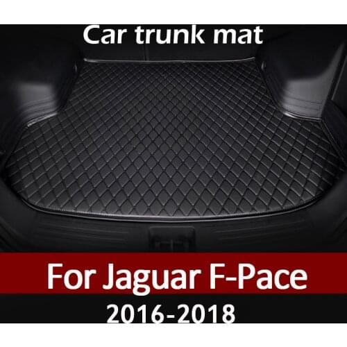 MIDOON leather car trunk mat for Jaguar F-PACE 2019 2020 cargo liner carpet interior accessories covers