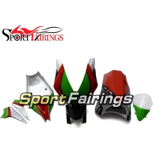Red Green Fiberglass Racing Fairings for Aprilia RSV1000 2010 - 2015 10 - 15 Motorcycle Bodywork Covers ABS Plastic Hulls Carene