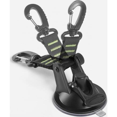 Suction Cup Hook ABS Potable 360 Degree Rotating Suction Cup Hook Reusable Carabiner Camping Outdoor Tools