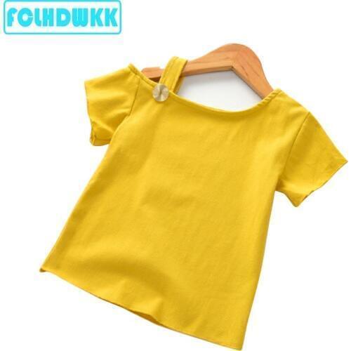 Girls Fashion Floral T Shirts Cotton Kids girls T shirt Short Sleeve Children T shirts For Girl Top Clothes Clothing Summer