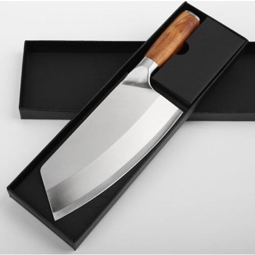 8 inch Stainless Steel Chef Knife Set Kitchen Knife Meat Chopping Cleaver Slicing Vegetables Chinese Chef Knife With Gift Box