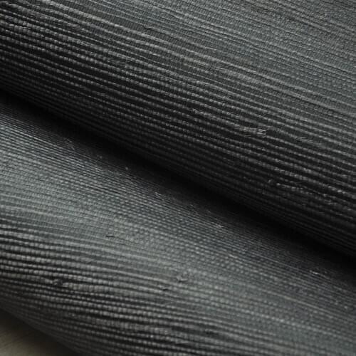 MYWIND Grasscloth Black Moonless Night Jute Natural 3D Wallpaper For Hotel/KTV/Cafe Center Decor Manufacture Wallpaper