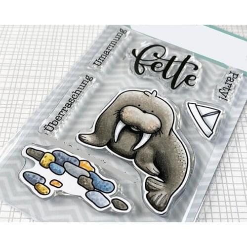 German Transparent Clear Silicone Stamp/Seal for DIY scrapbooking/photo album Decorative clear stamp A2640