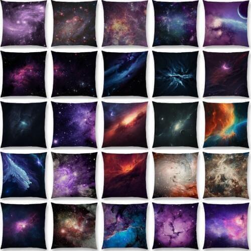 2017 New Amazing Beautiful Stars Shining Gorgeous Nebula Dreamy Galaxy Universe Cushion Cover Home Decor Sofa Throw Pillow Case