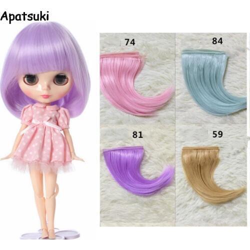 15*100cm Doll Wigs Golden Brown Khaki Color DIY Doll Nature Curly Hair For Monster High Wavy Wigs Hair For 1/3 1/4 1/6 BJD