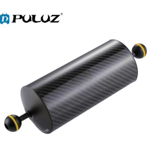PULUZ Ball Floating 10.8 inch 27.5cm Length 80mm Diameter Dual Balls Carbon Fiber Floating Arm, Ball Diameter: 2.5cm