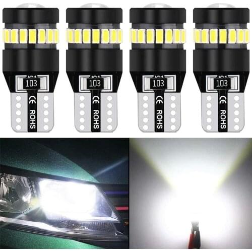 T10 W5W 194 Canbus LED Light with Projector 10V-30V for 2825 168 921 base License Plate Lamp Interior Bulb Yellow / Red / Yellow
