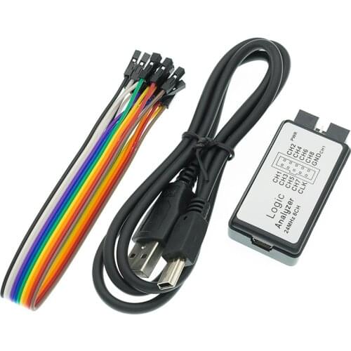 USB Logic SCM 24MHz 8 Channel 24M/seconds Logic Analyzer Debugger for ARM FPGA Logic Analyzer Logic 24M 8CH