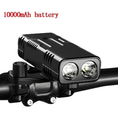 10000mAh Bicycle Light 3-in-1 USB Rechargeable Lamp Bike Front Light Cycling IPX5 Waterproof Bicycle Headlight Bike Accessories
