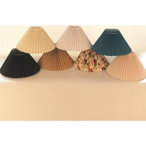 High-grade Pleated style Table lamp chandelier LampShades Fabrics Decorative Floor Lamp Shade Bedroom Lamp Cover E27 lampshade