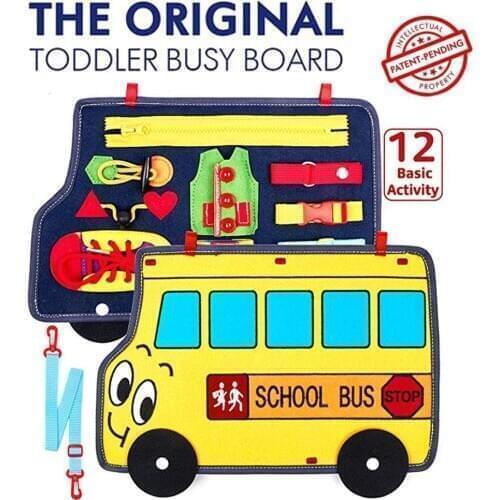 Busy Board Montessori Toys Activity Board Educational Learning Toys for Children Toddlers