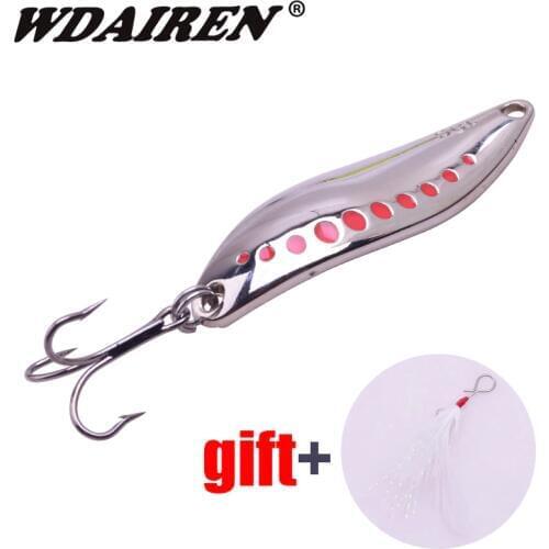 1Pcs Metal Rotating Sequin Spoon Hard Bait 10g 15g 20g Quality Triple Hook Fishing Wobblers Bass Pike Carp Artificial Lure