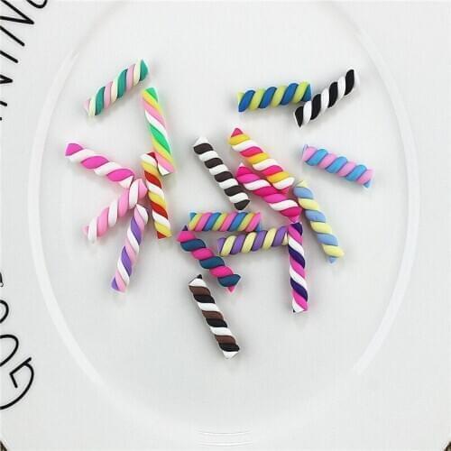 10pcs Clay Lollipop Marshmallow Large Sugar Miniature Fairy Garden Home Decoration Craft Micro Landscaping Decor DIY Gift