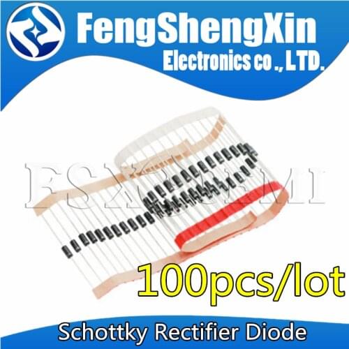 100PCS NEW Schottky Rectifier Diode 1N5817 1N5819 1N5399 1N4937 1N4004 1N4001 1N4007 UF4007 HER107 FR207 FR157 FR107 RL207 DO-41