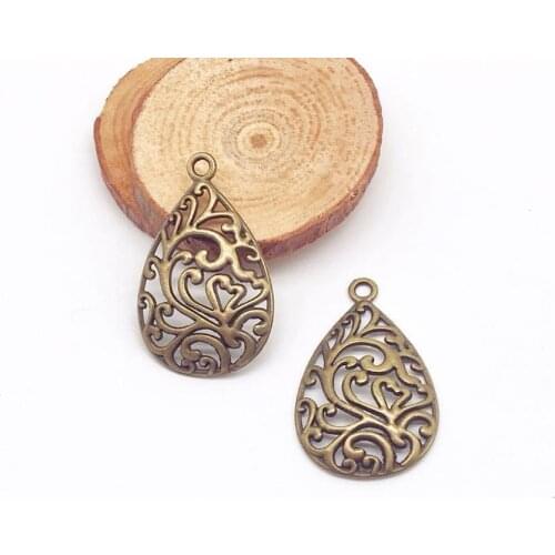 18 pcs fashion alloy Water droplets Connector Charms fit DIY handmade necklace earring bracelet charms Jewelry Making