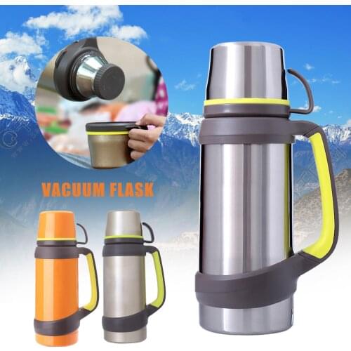 2000ml Portable Outdoor Stainless Steel Heat Insulated Drinking Water Bottle