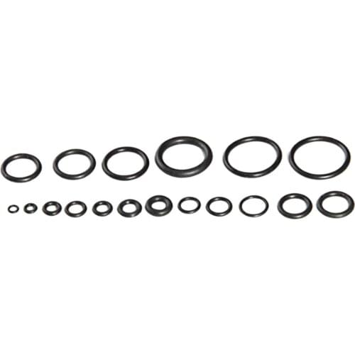 225 pcs Black Rubber O Ring Washer Seals O-Ring Assortment kit for Car 18 Size rubber ring kit