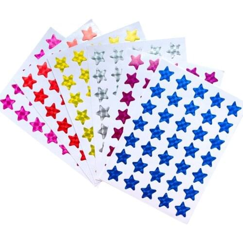 350pcs Creative Fridge Sticker student award blank five-pointed star sticker Home Decor Teacher