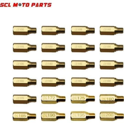 ALconstar-Motorcycle Carburetor Vice Injectors Set Slow/Pilot Jet Main Jet For PWK PWM PJ PE PD FCR Keihin CV CVK CB CE VA 10pcs