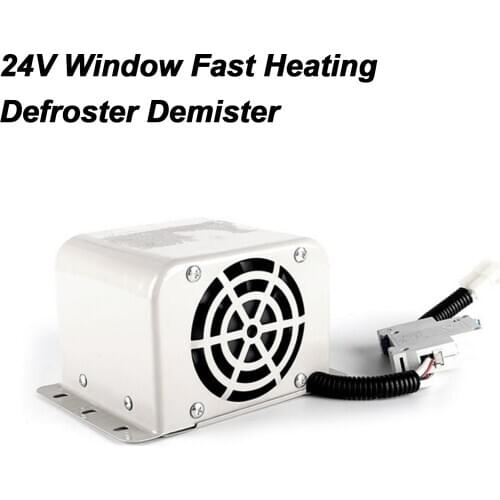 Car Heater Fan 600/800W Car Vehicle Windshield Electric Heater with 2 Air Outlet 12V/24V Window Fast Heating Defroster Demister