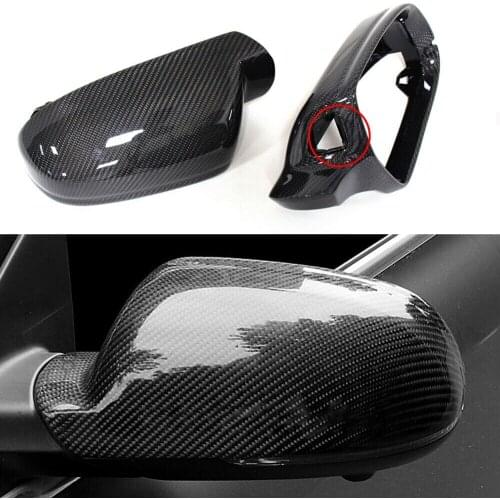 Carbon Fiber Mirror Cover Fit For Audi A4 B8.5 S4 2013-2016 A5 S5 2010-2016 A3 2010-2013 RS4 RS5 With /WO Side Assist
