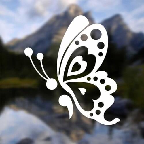 Black/Sliver Semicolon Butterfly Car Sticker Small/Big Size Removable Waterproof Window Body Decal CL863