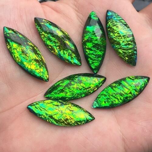 DIY 12pcs 12*31mm Horse eye Flatback Resin Rhinestone trim stones and crystals Decoration Accessories -E746