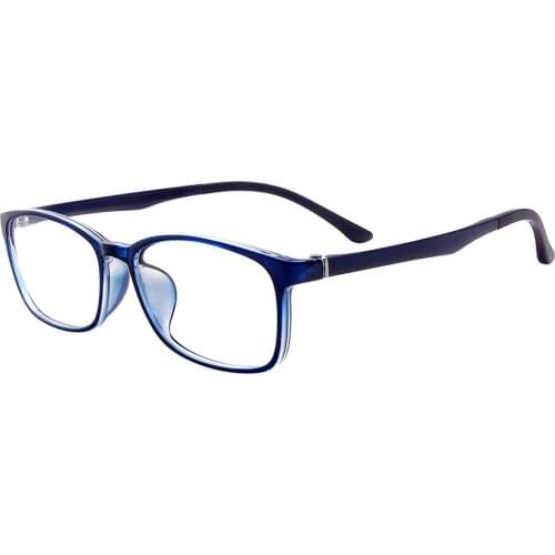 Fashion TR90 Full Rim Men and Women Rectangle Spectacle Frame For Prescription Lenses Myopia Varifocal Reading