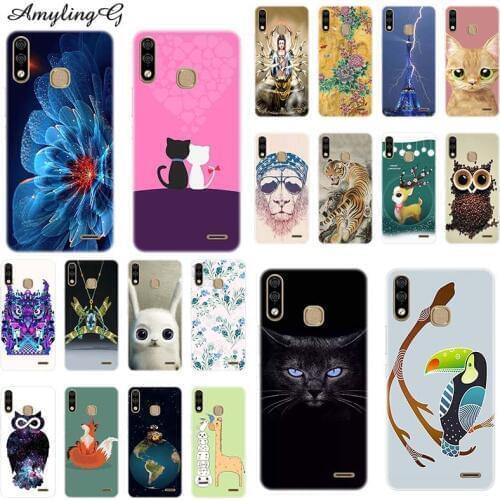 Fashion Phone Case For Tecno Spark 3 KB7 6.2" Case For Tecno Spark3 Patterned Animal Cover Soft Silicone TPU Fundas Shell Para
