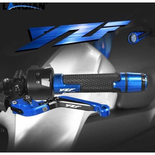 Motorcycle Accessories Brake Clutch Levers Handlebar Hand Grip Ends For Yamaha YZF R1 R1M R1S YZF R3 2015-2020 YZFR6 2017-2020