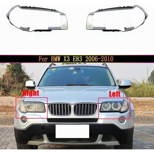 Headlight Lens for BMW X3 E83 2006~2010 Car Headlamp Cover Replacement Auto Shell