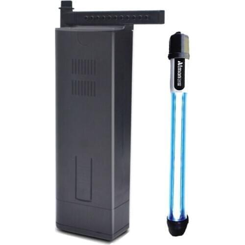 New Waterfall Tube Rainy for fish aquarium tank, water pump 2.5W/7W/ 11W+9W UV lamp to filter pump control adjustable spray rate