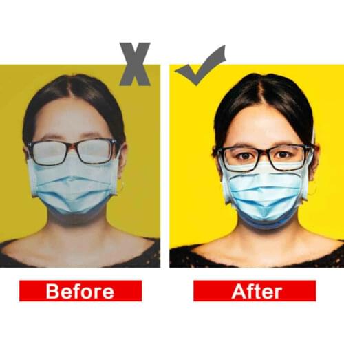 Wear Glasses Fog Free Mask Holder Face Mask Anti-dropping Frame No Mist Mask Nose Bridge Bracket Double-strap Outside Cushion
