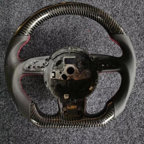 Carbon Fiber Steering Wheel For AUDI A3 A4 A5 A6 A7 S3 S4 S5 S6 S7 2013 2014 2015 2016 Replacement