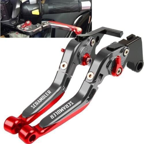 Motorcycle Brake Levers CNC Adjustable Brake Clutch Lever Handbar For DUCATI Scrambler classi full throttle cafe racer 2019 2020