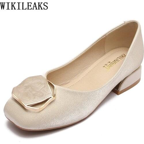 Office 2021 Chunky Heels Pumps Women Shoes Wedding Shoes for Women Bride Shoes for Women 2021 High Heels Zapato De Mujer Zapatos