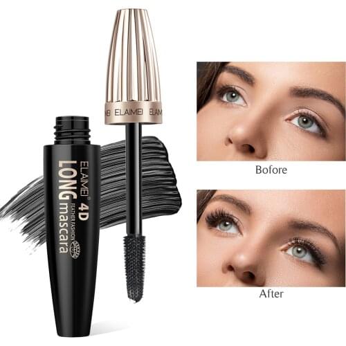 Mascara Black Volumizing Mascara Lash Primer Easy to Remove Eye Makeup for Long Uniform Eyelash for Women