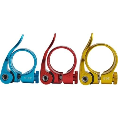 Bicycle Quick Detachable Lock Seat Tube Clamp Multi-color Aluminum Alloy Saddle Tube Clamp Bicycle Seat Parts Seatpost Clamp