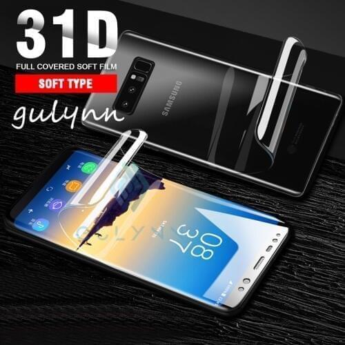 Front + Back 31D Soft Silicone Hydrogel Screen Protector TPU Clear Film For Samsung Galaxy S10 S20 Plus A50 A70 A80 M20 Cover