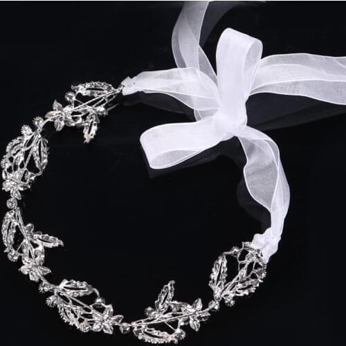 Hair Jewelry For Women Girls Delicate Crystal Rhinestone Headbands Handmade Bride Tiaras Romantic Wedding Hair Accessories