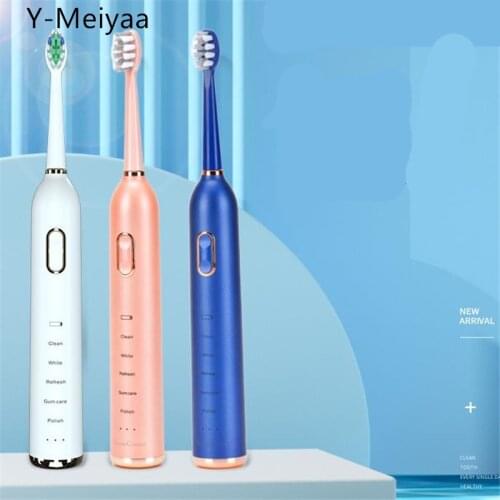 Adult Kids Electric Toothbrush Tooth Brush IPX7 Waterproof Deep Clean Teeth Whitening Protect Oral Health With 2 Heads 40