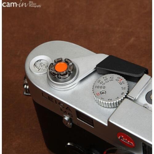 12mm Cam-in release shutter button For Leica Contax Fujifilm CAM9117 Orange Flower