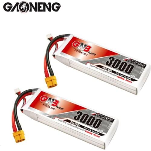 GAONENG GNB 7.4v 3000mAh 40C/80C Rechargeable Battery For RC Quadcopter FPV Racing DroneS Parts HV 2S Battery For RC Cars Boats