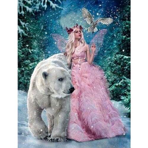 Diamond Embroidery Elves Bear 5D Diamond Painting Full Diamond 3D Picture Of Rhinestones Cross-Stitch