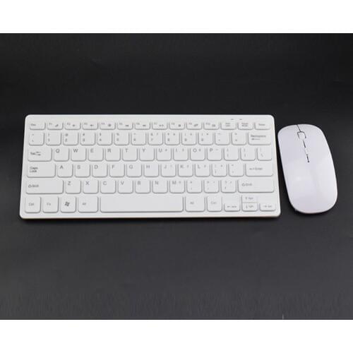 Wireless 2.4GHz Mini Keyboard Ultra-Thin Mouse Mice Set for Desktop Laptop