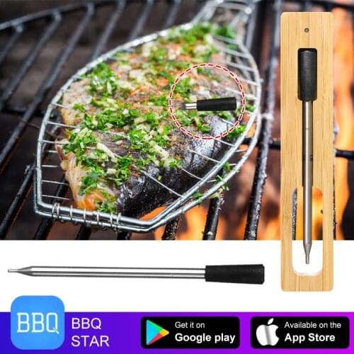 BBQ Thermometer Bluetooth Wireless Food Thermometers Digital Smart Termometro Carne Barbecue Oven Temperature Measuring Device