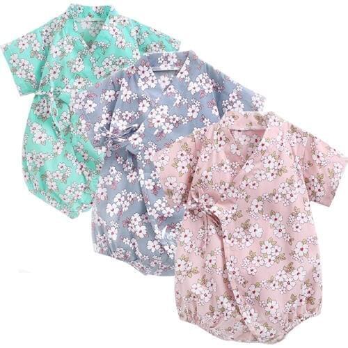 Newborn Bodysuit Cute Newborn Kids Vintage Floral Bodysuit Baby Girl Clothes Jumpsuit Sunsuit Outfits Childrens Clothes Summer
